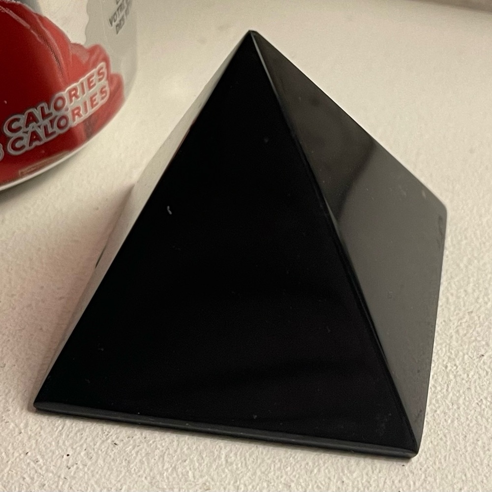 Black crystal pyramid